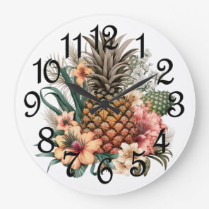Pineapple large clock