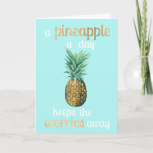 Pineapple Life Quote Card