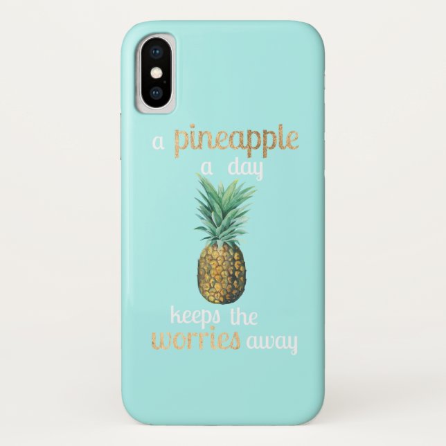 Pineapple Life Quote Case-Mate iPhone Case (Back)
