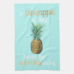 Pineapple Life Quote Towel