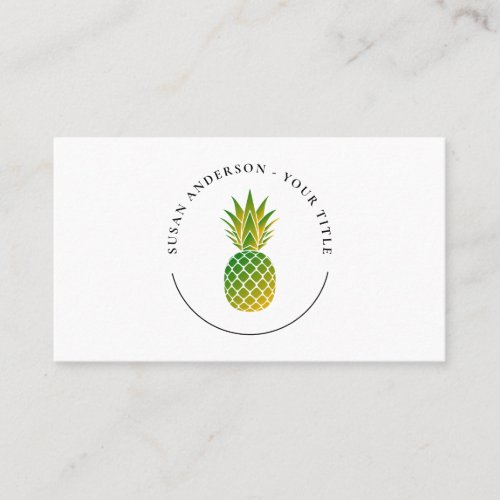 Pineapple Logo Business Card