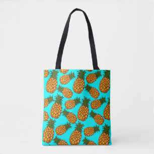 Pineapple Love Pattern - Tasty Tropical Exotic Tote Bag