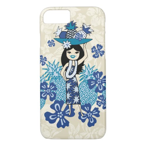 Pineapple Luau Hawaiian Hula Girl iPhone 87 Case