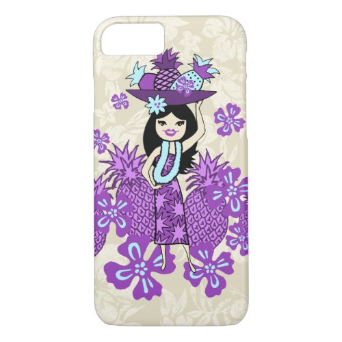 Pineapple Luau Hawaiian Hula Girl iPhone 87 Case