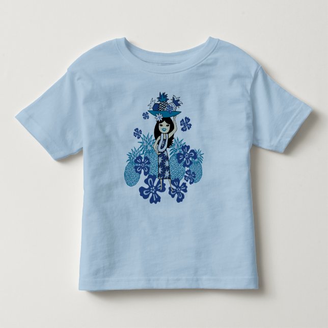 Pineapple Luau Toddlers & Infants T-Shirts (Front)