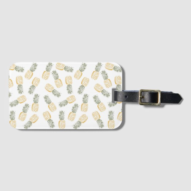 Pineapple Luggage Tag (Front Horizontal)