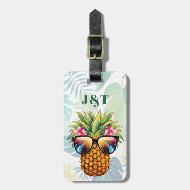 Pineapple Luggage Tags (Front Vertical)