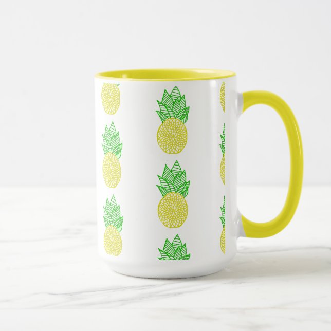 Pineapple Mandala Mug (Right)