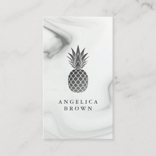 Pineapple Marble Pattern Business Card