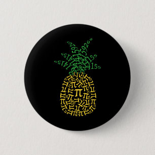 Pineapple Math Pi Day Mathematics Teacher Geek Ner Button