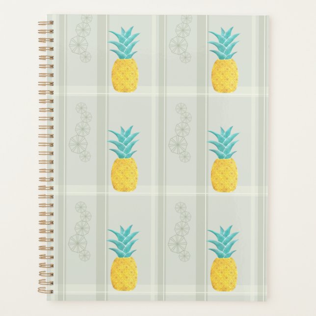 Pineapple meets Plaid Planner (Front)