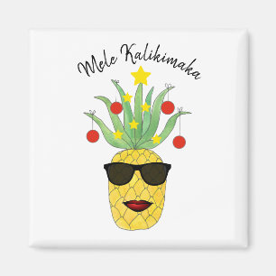 Pineapple Mele Kalikimaka Magnet