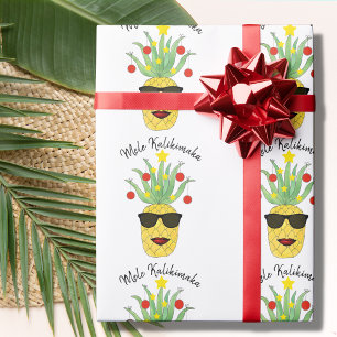 Pineapple Mele Kalikimaka Wrapping Paper