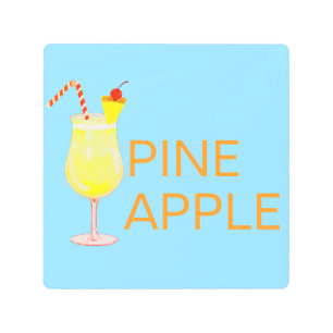 Pineapple Metal Print
