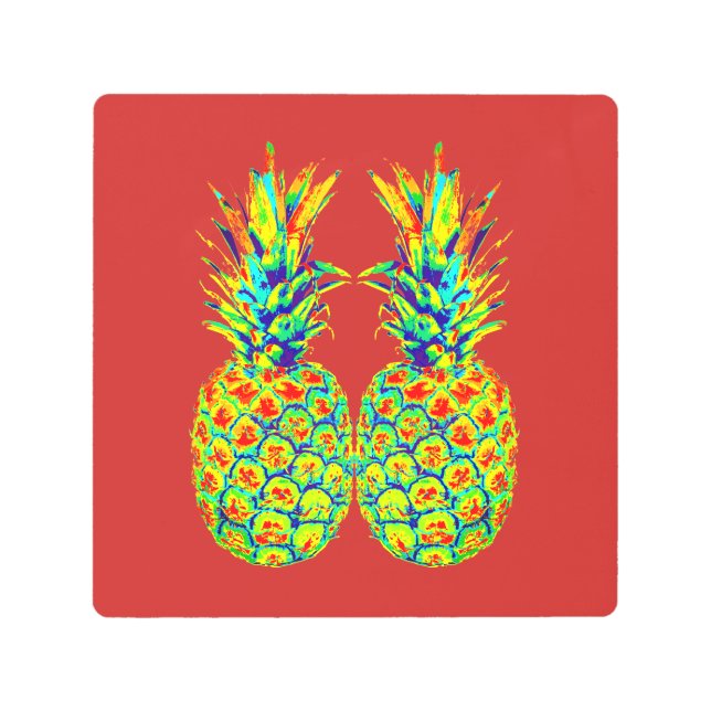 Pineapple Metal Print (Front)