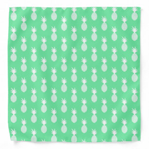 Pineapple Mint Pattern Bandana