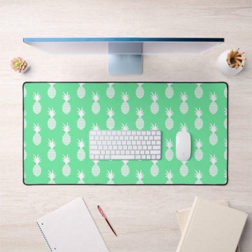 Pineapple Mint Pattern Desk Mat