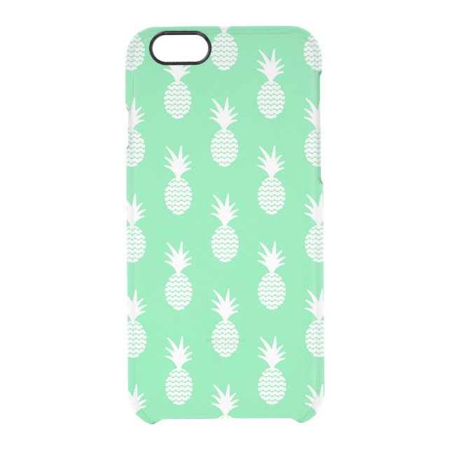 Pineapple Mint Pattern Uncommon iPhone Case (Back)
