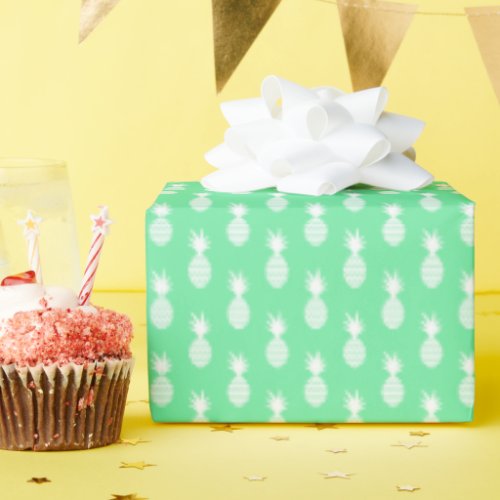 Pineapple Mint Pattern Wrapping Paper