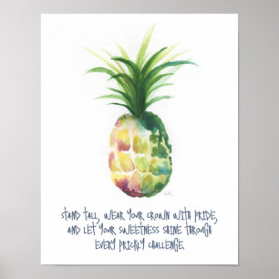 Pineapple Motivational Posters Custom Print