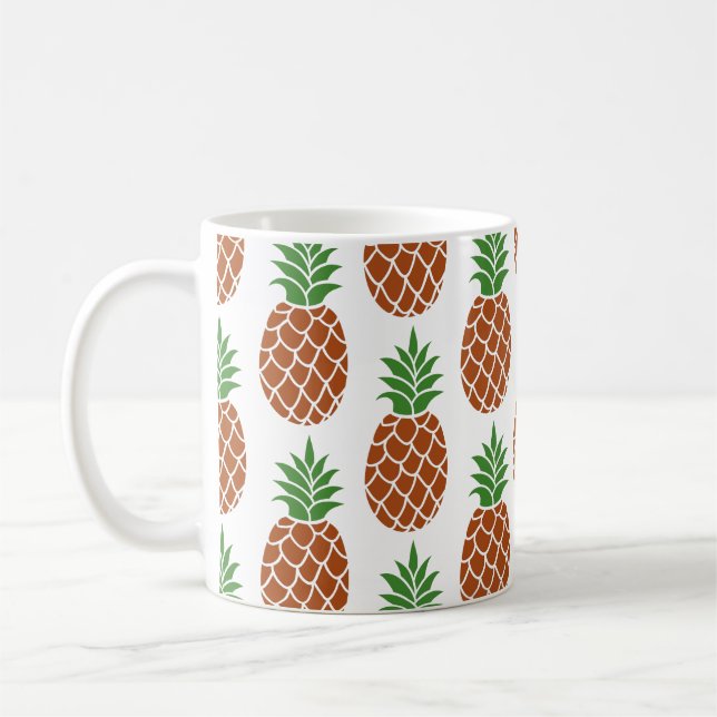 Pineapple Natural Colors Coffee Mug (Left)