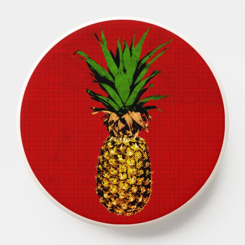 Pineapple Newsprint Image  PopSocket