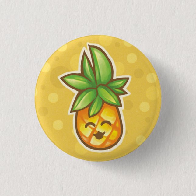 Pineapple^o^ Pinback Button (Front)