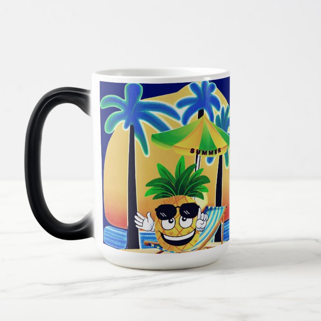 PINEAPPLE ON THE BEACH COLOR MORPH MUG  (Left)