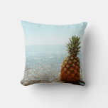 Pineapple On The Beach - Throw Pillow at Zazzle