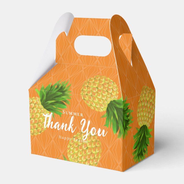 Pineapple Orange Favor Box (Front Side)