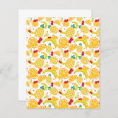Pineapple Oranges Banana Cherry Whimsical Pattern (Front/Back)