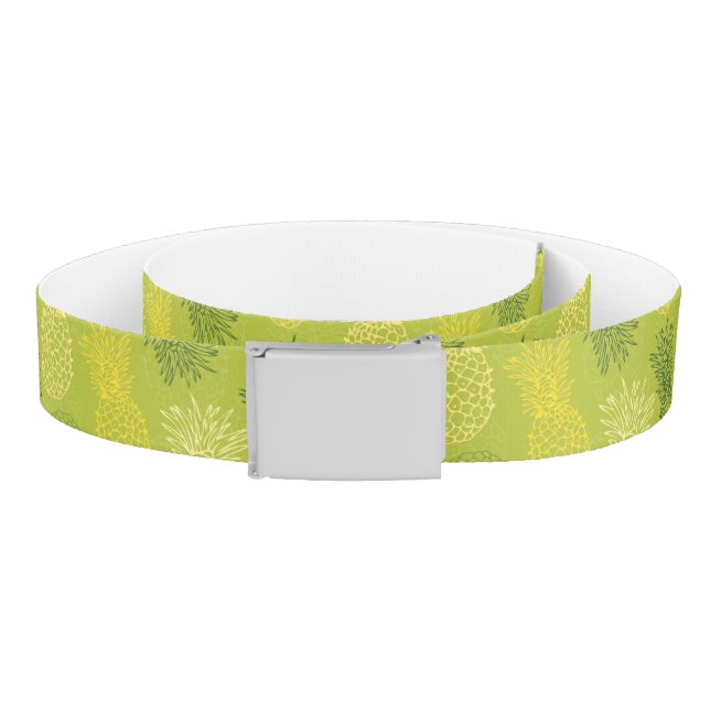 Pineapple Outline Pattern on Green Belt (Coil)