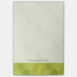 Pineapple Outline Pattern on Green Post-it Notes