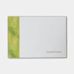 Pineapple Outline Pattern on Green Post-it Notes