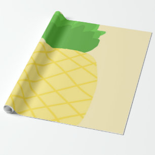 pineapple painting art wrapping paper