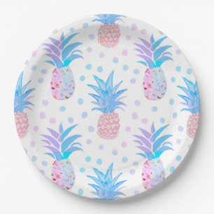 Pineapple Painting Tropical Napkins Paper Plates