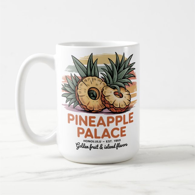 Pineapple Palace Coffee Mug (Left)