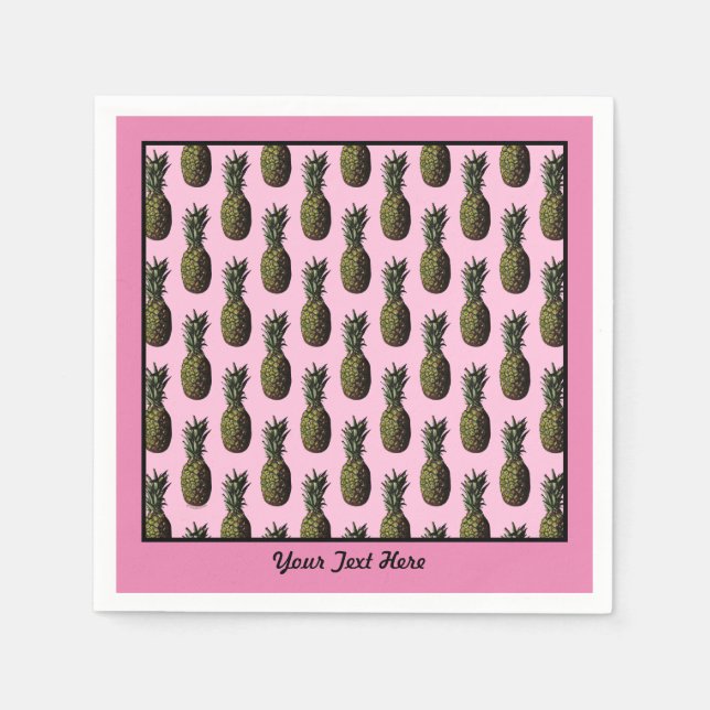 Pineapple Paper Napkins (Front)