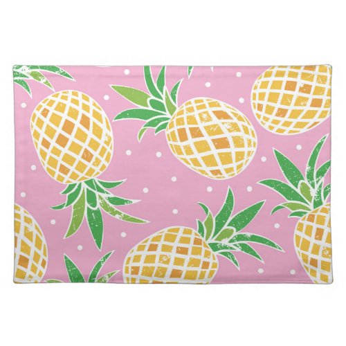 Pineapple Paradise Tropical Pattern Cloth Placemat