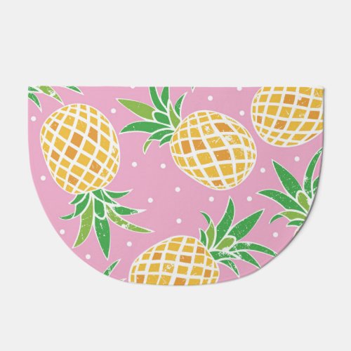 Pineapple Paradise Tropical Pattern Doormat