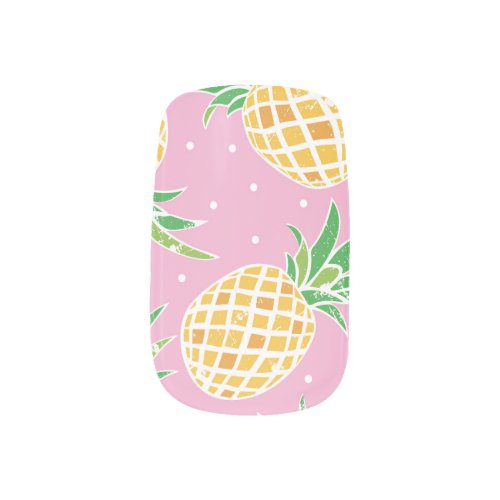 Pineapple Paradise Tropical Pattern Minx Nail Art