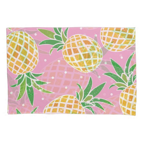 Pineapple Paradise Tropical Pattern Pillow Case