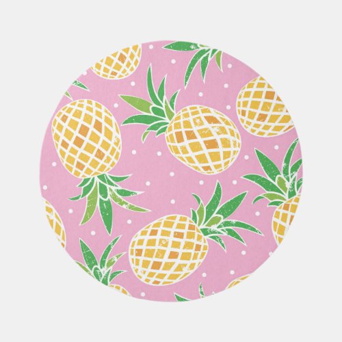 Pineapple Paradise Tropical Pattern Rug