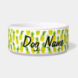 Pineapple Party Customized Pet Water or Food<br><div class="desc">It's a pineapple party on this fun food or water bowl for your pet! Add your dog's name or leave it off! Check my shop for more designs!</div>