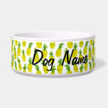 Pineapple Party Customized Pet Water or Food<br><div class="desc">It's a pineapple party on this fun food or water bowl for your pet! Add your dog's name or leave it off! Check my shop for more designs!</div>