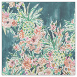 PINEAPPLE PARTY Lush Tropical Boho Floral Fabric