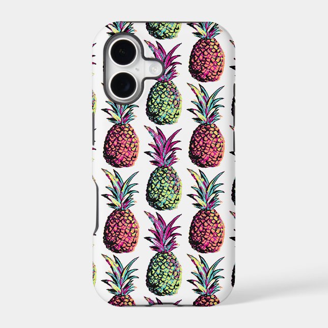 Pineapple Party Pattern Iphone Case (Back)