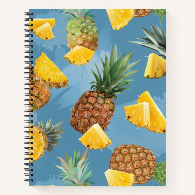 Pineapple Pattern 2 Notebook (Front)