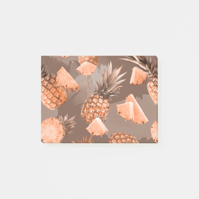 Pineapple Pattern 4 Post-it Notes (Front)