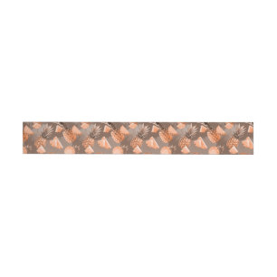 Pineapple Pattern 4 Wrap Around Address Label